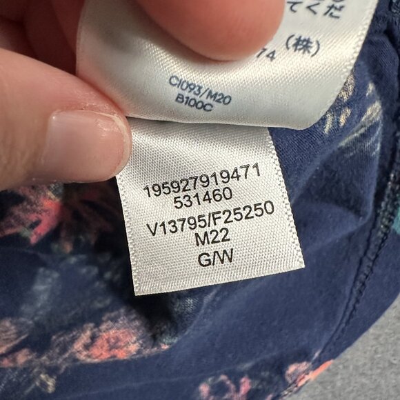 Lands End Dress Womens Small 6-8 Floral Short Sleeve Ruffle Pocket Summer Casual - Picture 8 of 9